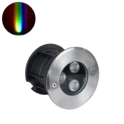 Alternative view of GloboStar® UNDERGROUND-FANI S-90981 Χωνευτό Φωτιστικό Σποτ Δαπέδου LED 12W 1020lm 60° DC 24V Αδιάβροχο IP68 Φ10 x Υ7.5cm RGBW DMX512 - Ανοξείδωτο Ατσάλι