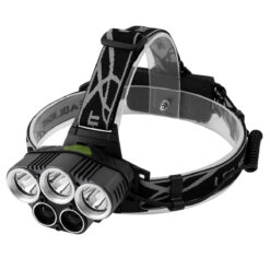 Alternative view of GloboStar® 79058 Φακός Κεφαλής Επαναφορτιζόμενος LED CREE XML2-T6 Chip 50 Watt 5000lm με 2 x 18650 Μπαταρίες 5200mAh Ψυχρό Λευκό 6000K