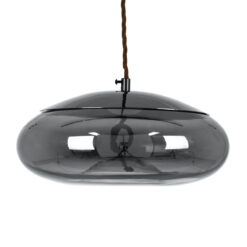 Alternative view of GLOBOSTAR® AXTON 00751 Μοντέρνο Κρεμαστό Φωτιστικό Οροφής LED 5W 500lm 180° AC 220-240V IP20 Θερμό Λευκό 2700K - Sanan SMD Chip - Μαύρο & Μαύρο Φιμέ - Μ30 x Π30 x Υ15cm - 2 Xρόνια Εγγύηση