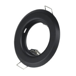 Alternative view of GLOBOSTAR® ORO 77808 Χωνευτή Βάση για Σποτ MR16 με Ντουί GU10/GU5.3 IP20 - Μαύρο Ματ - Μ8.3 x Π8.3 x Υ3.1cm / Q6cm