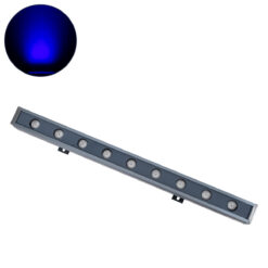 Alternative view of GLOBOSTAR® WASHERMARGO 90175 Μπάρα Φωτισμού Wall Washer LED 9W 765lm 30° DC 24V Αδιάβροχο IP65 Μπλε Dimmable - Bridgelux SMD Chip - Γκρι Ανθρακί - Μ50 x Π4 x Υ5cm - 3 Χρόνια Εγγύηση