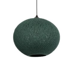 Alternative view of GLOBOSTAR® SOLEI 205-0013 Boho Κρεμαστό Φωτιστικό Οροφής με Ντουί 1 x E27 AC 220-240V IP20 - Πράσινο - M40 x Π40 x Υ36cm