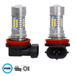 Alternative view of GloboStar® 85603 H11 JHY Line KIT Βασικού Φωτισμού Αυτοκινήτου & Μοτοσυκλέτας 2nd Generation Can-Bus Series LED SMD 3030 80W 8000lm DC 12V Αδιάβροχο IP65 Ψυχρό Λευκό 6000K
