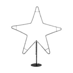 Alternative view of GLOBOSTAR® XMAS-STAR-BIG Χριστουγεννιάτικο Διακοσμητικό Φωτιστικό LED 19,5W 780lm 360° AC 220-240V Αδιάβροχο IP65 Θερμό Λευκό 2700K - Μαύρο & Διάφανο - M114 x Π25 x Υ132cm - 2 Χρόνια Εγγύηση