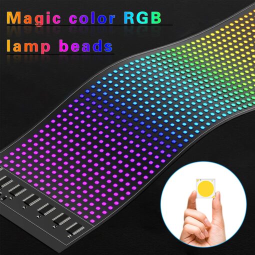 GLOBOSTAR® MATRIX GLB-106-0002 Εύκαμπτη Κυλιόμενη Ψηφιακή Επιγραφή 37.4×9.2cm P5 64×16 Pixel LED 10W DC 5V 2A με USB 2.0 Αδιάβροχο IP65 Πολύχρωμο RGB – Bluetooth Control μέσω iPIXEL APP – Μ37.4 x Π0.2 x Υ9.2cm – 2 Χρόνια Εγγύηση