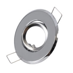 Alternative view of GLOBOSTAR® ORO 77803 Χωνευτή Κινούμενη Βάση για Σποτ MR11 για Ντουί GU10/GU5.3 IP20 - Νίκελ Βούρτσας - Μ7 x Π7 x Υ2.1cm / Q5.5cm