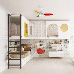 ΑΝΕΜΙΣΤΗΡΑΣ ΟΡΟΦΗΣ ΛΕΥΚΟΣ ΜΕ LED ΦΩΣ 3 ΛΕΥΚΕΣ ΚΑΙ 3 ΧΡΩΜΑΤΙΣΤΕΣ ΦΤΕΡΩΤΕΣ ΚΑΙ ΚΟΝΤΡΟΛ Φ107 DC 35W EUROLAMP 300-25042
