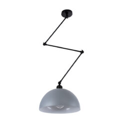 Alternative view of GLOBOSTAR® LOTUS 00937 Μοντέρνο Φωτιστικό Οροφής με Ντουί 1 x E27 AC 220-240V IP20 - Γκρι & Μαύρο - Μ30 x Π30 x Υ21cm