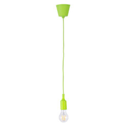 GLOBOSTAR® CABLITO 61557 Μοντέρνο Κρεμαστό Φωτιστικό Οροφής με Ντουί 1 x E27 AC 220-240V IP20 - Πράσινο - Μ4 x Π4 x Υ110cm
