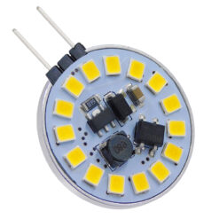 Alternative view of GLOBOSTAR® G4SIDE 76105 Λάμπα G4 LED 3W 330lm 120° DC 12-24V IP20 Φυσικό Λευκό 4500K Dimmable - Sanan SMD Chip - Side Pin - Μ2.9 x Π2.9 x Υ0.8cm - 2 Χρόνια Εγγύηση