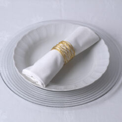 Alternative view of GloboStar® GOURMET 35001 Δαχτυλίδι Πετσέτας Μεταλλικό Χρυσό Φ5 x Υ3.5cm