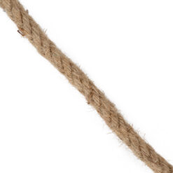 Alternative view of GloboStar® DECOR-ROPE 35051 Εύκαμπτο Διακοσμητικό Σχοινί Τριχιά Πλεκτό 50 Μέτρα Διαμέτρου 14mm Μπεζ D14mm x L50m
