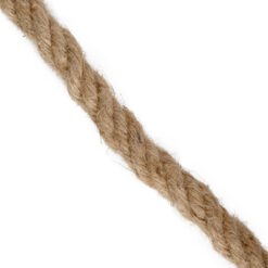 Alternative view of GloboStar® DECOR-ROPE 35052 Εύκαμπτο Διακοσμητικό Σχοινί Τριχιά Πλεκτό 50 Μέτρα Διαμέτρου 20mm Μπεζ D20mm x L50m