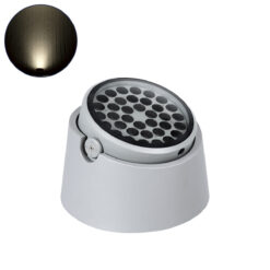 Alternative view of GloboStar® FLOOD-RANA 90492 Κινούμενος Προβολέας - Σποτ Φωτισμού Wall Washer για Φωτισμό Κτιρίων LED 60W 5700lm 5° DC 24V Αδιάβροχο IP67 Φ30 x Υ21cm Φυσικό Λευκό 4500K - Γκρι - 3 Years Warranty