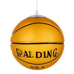 Alternative view of GLOBOSTAR® SPALDING NBA 00649 Παιδικό Κρεμαστό Φωτιστικό Οροφής με Ντουί 1 x E27 AC 220-240V IP20 - Πορτοκαλί & Μαύρο - Μ25 x Π25 x Υ25cm
