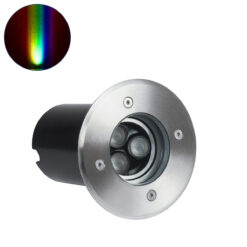 Alternative view of GloboStar® UNDERWATER-LUNTA 90403 Υποβρύχιο Χωνευτό Κινούμενο Φωτιστικό Σποτ Ειδικό για Σιντριβάνια LED 12W 1020lm 60° DC 24V Αδιάβροχο IP68 Φ12 x Υ13cm RGBW DMX512 - Ανοξείδωτο Ατσάλι - 3 Years Warranty