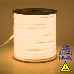 Alternative view of GLOBOSTAR® NEOTUBE 70582 Ταινία Neon Flex LED 12W/m 840lm/m 360° DC 24V Αδιάβροχο IP65 120 x SMD2835 Chip/m Θερμό Λευκό 2700K Dimmable - Sanan SMD Chip - Μ100 x Π1.3 x Υ1.3cm - 3 Χρόνια Εγγύηση