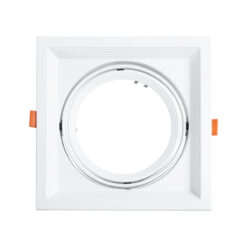 Alternative view of GLOBOSTAR® VITA 77852 Χωνευτή Κινούμενη Βάση για Σποτ AR111 για Ντουί GU10/GU5.3 IP20 - Λευκό - Μ18 x Π18 x Υ4.5cm / Q17.5 x 17.5cm