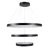 kelvo® NEMESIS KLV-101-0220-V2 Κρεμαστό Φωτιστικό Οροφής LED 120W 12000lm 180° AC 220-240V IP20 Ρυθμιζόμενο Λευκό CCT με Χειριστήριο από 2700K έως 6000K Dimmable – Lumileds SMD Chip – Μαύρο Ματ – Μ80 x Π80 x Υ80cm – 3 Χρόνια Εγγύηση