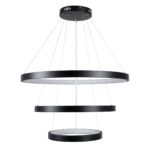 kelvo® NEMESIS KLV-101-0220-V2 Κρεμαστό Φωτιστικό Οροφής LED 120W 12000lm 180° AC 220-240V IP20 Ρυθμιζόμενο Λευκό CCT με Χειριστήριο από 2700K έως 6000K Dimmable – Lumileds SMD Chip – Μαύρο Ματ – Μ80 x Π80 x Υ80cm – 3 Χρόνια Εγγύηση