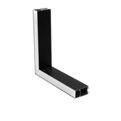 Alternative view of GLOBOSTAR® ALP-CORNER-SIDE90 LUMILINE 61767 Επιφανειακό / Κρεμαστό Προφίλ Αλουμινίου Γωνία με Λευκό Γαλακτερό Πατητό Κάλυμμα για Ταινίες LED IP20 - Μαύρο Ματ - Μ30 x Π3.5 x Υ7cm