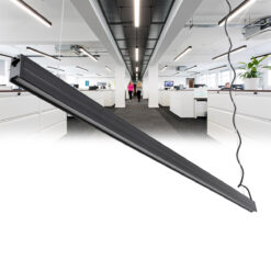 Alternative view of GloboStar® OFFICE 61023-P Γραμμικό Κρεμαστό Φωτιστικό Linear LED 18W 2230lm 120° AC 220-240V Μ120 x Π2 x Υ4cm Ψυχρό Λευκό 6000K - Μαύρο - 3 Years Warranty