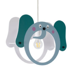 Alternative view of GLOBOSTAR® ELEPHANT 61578 Παιδικό Κρεμαστό Φωτιστικό Οροφής με Ντουί 1 x E27 AC 220-240V IP20 - Πολύχρωμο - Μ37.7 x Π15.5 x Υ31.5cm