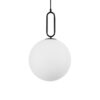 kelvo® BELLISSIMO KLV-101-0374 Κρεμαστό Φωτιστικό Οροφής για Λάμπα με Ντουί E27 AC 220-240V IP20 – Μαύρο Ματ & Λευκό – Μ30 x Π30 x Υ52cm