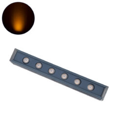 Alternative view of GLOBOSTAR® WASHERMARGO 90178 Μπάρα Φωτισμού Wall Washer LED 6W 630lm 30° DC 24V Αδιάβροχο IP65 Ultra Θερμό Λευκό 2200K Dimmable - Bridgelux SMD Chip - Γκρι Ανθρακί - Μ30 x Π4 x Υ5cm - 3 Χρόνια Εγγύηση