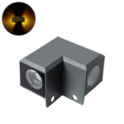 Alternative view of GLOBOSTAR® WALLDONA 90731 Γωνιακό Φωτιστικό LED 10W 1100lm 10° DC 24V Αδιάβροχο IP65 Θερμό Λευκό 2700K Dimmable - CREE XPE Chip - Γκρι Ανθρακί Ματ - Μ8 x Π8 x Υ6cm - 3 Χρόνια Εγγύηση