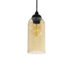 GLOBOSTAR® TUBE 206-0031 Μοντέρνο Κρεμαστό Φωτιστικό Οροφής με Ντουί 1 x E27 AC 220-240V IP20 – Mελί – Μ10 x Π10 x Υ24cm