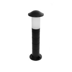 Alternative view of GloboStar® GARDENIO 203-0248 Μοντέρνο Επιδαπέδιο Φωτιστικό Κολωνάκι Κήπου Μονόφωτο 1 x E27 IP44 Μαύρο Πλαστικό - Μ17 x Π17 x Υ58cm