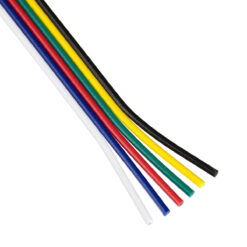 Alternative view of GLOBOSTAR® COLORCABLE 70738 Εύκαμπτο Πλακέ Καλώδιο 6 x 0.25mm² για Ταινία LED RGBW+WW IP20 - Πολύχρωμο - Μ100 x Π1.2 x Υ0.1cm