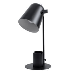 Alternative view of GLOBOSTAR® PENCASE 61563 Μοντέρνο Επιτραπέζιο Φωτιστικό Πορτατίφ με Ντουί 1 x E27 AC 220-240V IP20 - Μαύρο - Μ12 x Π15 x Υ38cm