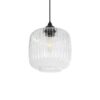 GLOBOSTAR® MELONI 206-0013 Μοντέρνο Κρεμαστό Φωτιστικό Οροφής με Ντουί 1 x E27 AC 220-240V IP20 – Διάφανο – Μ20 x Π20 x Υ24cm