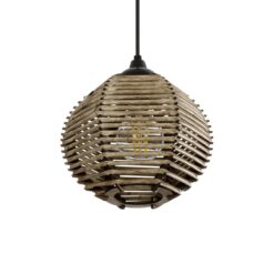 Alternative view of GLOBOSTAR® JUTTI 205-0041 Boho Κρεμαστό Φωτιστικό Οροφής με Ντουί 1 x E27 AC 220-240V IP20 - Μπεζ - M20 x Π20 x Υ18cm