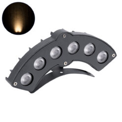 Alternative view of GLOBOSTAR® TREEGINA 90679 Κυρτή Μπάρα Φωτισμού Wall Washer για Φυτά - Δέντρα LED 6W 660lm 30° DC 24V Αδιάβροχο IP65 Θερμό Λευκό 2700K Dimmable - Bridgelux SMD Chip - Γκρι Ανθρακί - Μ18 x Π3.5 x Υ7cm - 3 Χρόνια Εγγύηση