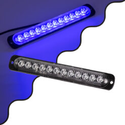 Alternative view of GloboStar® 85268 PRO Series Μπάρα Σήμανσης Οχήματος Αστυνομίας για Αυτοκίνητα & Φορτηγά 10 Προγραμμάτων Φωτισμού STROBE LED SMD 3030 15W DC 12-24V Αδιάβροχη IP65 Μπλε