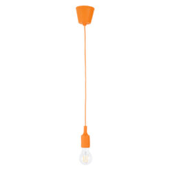 Alternative view of GLOBOSTAR® CABLITO 61554 Μοντέρνο Κρεμαστό Φωτιστικό Οροφής με Ντουί 1 x E27 AC 220-240V IP20 - Πορτοκαλί - Μ4 x Π4 x Υ110cm