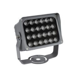 GLOBOSTAR® FLOODXENA 90131 Προβολέας Σποτ Wall Washer LED 24W 2040lm 10° AC 220-240V Αδιάβροχο IP65 Μπλε – Bridgelux SMD Chip – Γκρι Ανθρακί – Μ18 x Π13.5 x Υ18cm – 3 Χρόνια Εγγύηση