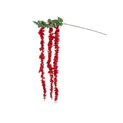 Alternative view of GloboStar® Artificial Garden RED WISTERIA FLOWER BRANCH 21519 Τεχνητό Διακοσμητικό κλαδί Βιστέρια Κόκκινο Φ45 x Υ164cm