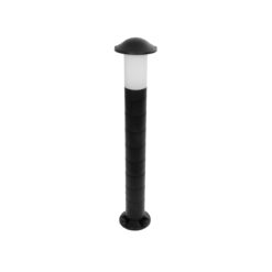 Alternative view of GloboStar® GARDENIO 203-0247 Μοντέρνο Επιδαπέδιο Φωτιστικό Κολωνάκι Κήπου Μονόφωτο 1 x E27 IP44 Μαύρο Πλαστικό - Μ17 x Π17 x Υ85cm