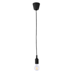 Alternative view of GLOBOSTAR® CABLITO 61562 Μοντέρνο Κρεμαστό Φωτιστικό Οροφής με Ντουί 1 x E27 AC 220-240V IP20 - Μαύρο - Μ4 x Π4 x Υ110cm