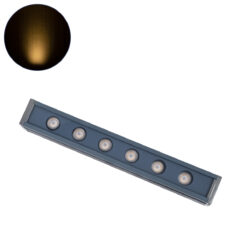 Alternative view of GLOBOSTAR® WASHERMARGO 90179 Μπάρα Φωτισμού Wall Washer LED 6W 660lm 30° DC 24V Αδιάβροχο IP65 Θερμό Λευκό 2700Κ Dimmable - Bridgelux SMD Chip - Γκρι Ανθρακί - Μ30 x Π4 x Υ5cm - 3 Χρόνια Εγγύηση