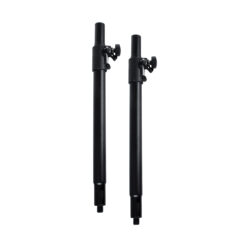 Alternative view of GloboStar® FDB K803-FLPL 98026 Speaker Base Flexible Adjustable Pole - Βάση Ηχείου Ρυθμιζόμενος Σωλήνας για Τοποθέτηση Συστήματος Κολωνάτων Ηχείων K803 με K112BAS - IP20 - Μαύρο - min Φ3.5 x Υ62cm - max Φ3.5 x Υ97cm - Ζεύγος