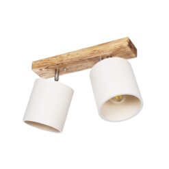 Alternative view of GLOBOSTAR® CUP 203-0056 Vintage Φωτιστικό Οροφής με Ντουί 2 x E27 AC 220-240V IP20 - Λευκό & Μπεζ - Μ42 x Π14 x Υ26cm