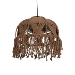 Alternative view of GLOBOSTAR® TONA 205-0016 Boho Κρεμαστό Φωτιστικό Οροφής με Ντουί 1 x E27 AC 220-240V IP20 - Καφέ- M40 x Π40 x Υ38cm