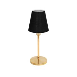 Alternative view of GLOBOSTAR® GLOSSY 204-0056 Μοντέρνο Επιτραπέζιο Φωτιστικό Πορτατίφ με Ντουί 1 x E14 AC 220-240V IP20 - Χρυσό & Μαύρο - Μ14 x Π14 x Υ36cm