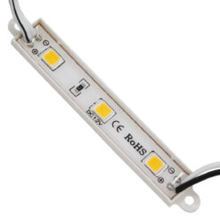 Alternative view of GLOBOSTAR® MODULARI 73702 Module LED 0.8W 70lm 120° DC 12V Αδιάβροχο IP66 3 x SMD5050 Chip Θερμό Λευκό 2700K Dimmable - Μ8.7 x Π1.3 x Υ0.5cm - Πακέτο 20 Τεμαχίων - 3 Χρόνια Εγγύηση