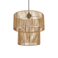 Alternative view of GLOBOSTAR® ROXXI 205-0019 Boho Κρεμαστό Φωτιστικό Οροφής με Ντουί 1 x E27 AC 220-240V IP20 - Μπεζ - M35 x Π35 x Υ37cm